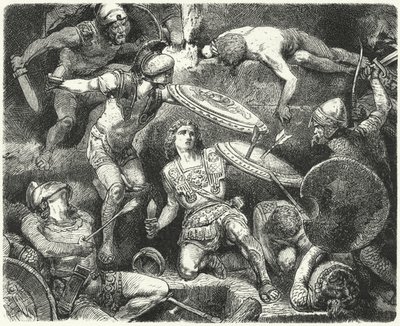 Alexander den stores liv i fare av Hermann Vogel