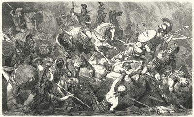 Nederlag av den athenske hæren på Sicilia, 413 f.Kr av Hermann Vogel