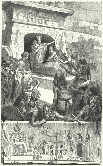 Begravelse av en gammel egyptisk farao av Hermann Vogel