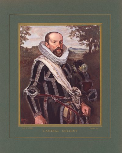 Gaspard II de Coligny, fransk admiral og huguenot-leder under de franske religionskrigene av Hermann Vogel