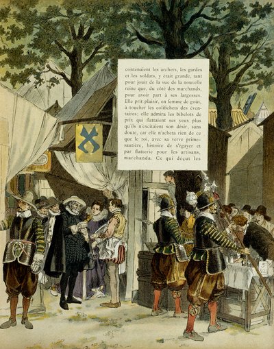 Henry IV (1553-1610) på messen i Saint Germain, etter ekteskapet, 16. desember av Hermann Vogel