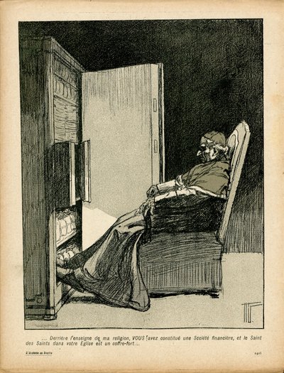 L'Plate au beurre, nummer 143, satirisk i B&W av Hermann Vogel