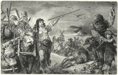 Medlemmer av den valdensiske bevegelsen flykter fra forfølgelse av Hermann Vogel