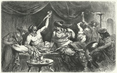 Roman Bacchanal på Messalinas tid, 1. århundre av Hermann Vogel