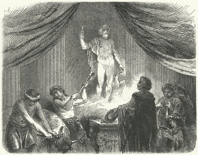 Romerne fremfører et offer til guden Jupiter av Hermann Vogel