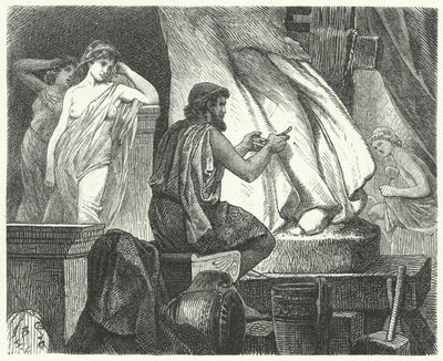 Studioet til den athenske billedhuggeren Praxiteles av Hermann Vogel