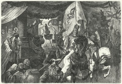 Theoderik den store, østgoternes konge, på vei inn i Roma av Hermann Vogel