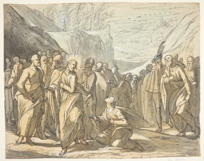 Kristus og den kanaaneiske kvinnen. av Hermann Weyer