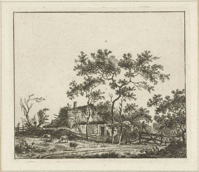Landskap med gård Seks landskap (tittel på objekt) av Hermanus Fock