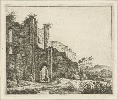 Landskap med ruin Seks landskap (serietittel) av Hermanus Fock