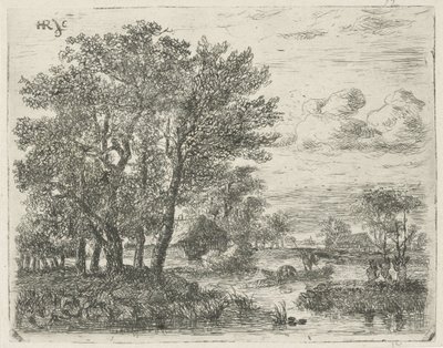 Fiskere i båt av Hermanus Jan Hendrik van Rijkelijkhuysen