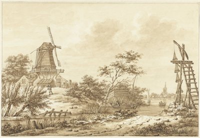 Ansikt på Zaltbommel av Hermanus Numan