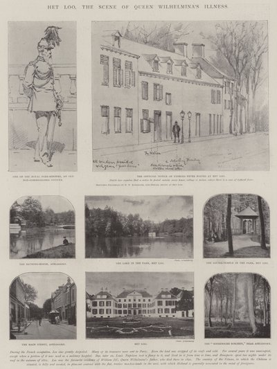 Het Loo, scenen for dronning Wilhelminas sykdom av Hermanus Willem Koekkoek