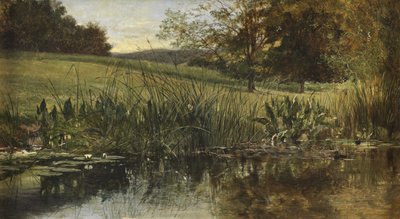 Ved elvebredden, 1869 av Heywood Hardy