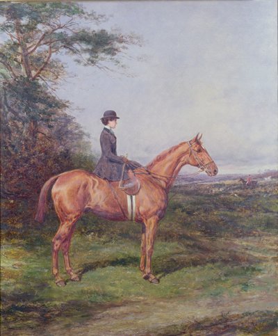 Miss A.L.North på "Ivanhoe" av Heywood Hardy