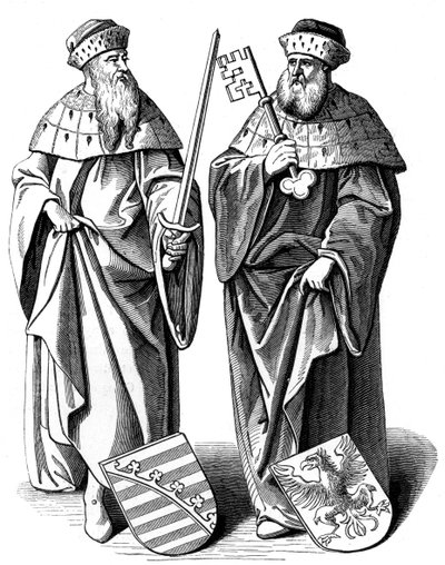 Hertugen av Sachsen og markisen av Brandenburg, 1500-tallet 1849 av Hieronymous Wierix