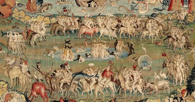 The Garden of Earthly Delights. ca. 1560 (teppe) av Hieronymus (after) Bosch