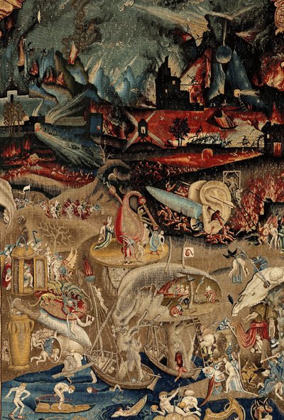 The Garden of Earthly Delights. ca. 1560 (teppe) av Hieronymus (after) Bosch