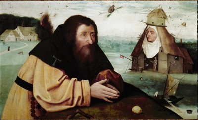 The Temptation of St Anthony (olje på eikepanel, ca. 1501) av Hieronymus (after) Bosch