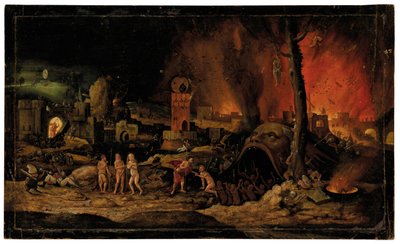 Helvetes harving av Hieronymus (follower of) Bosch