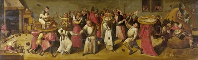 Kamp mellom karneval og fasten, ca. 1600-20 av Hieronymus Bosch