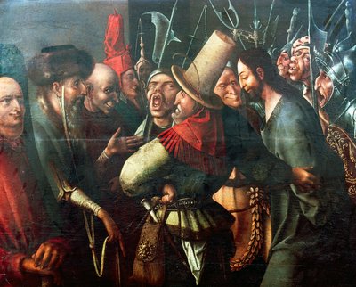 Kristus brakt for Pilatus, av Hieronymus Bosch (ca. 1450-1516), olje på panel, 61x77 cm. Nederland av Hieronymus Bosch