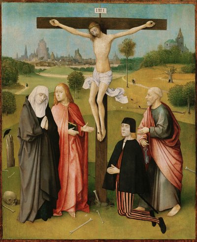 Korsfestelse, ca. 1480–85 (maleri på tre) av Hieronymus Bosch