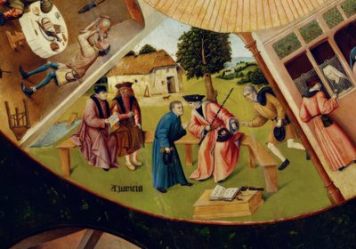 De syv store syndene og de fire siste tingene av Hieronymus Bosch