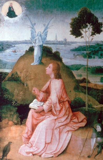 Evangelisten Johannes på Patmos, 1504-1505 av Hieronymus Bosch