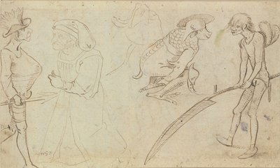 Studier av groteske skikkelser av Hieronymus Bosch