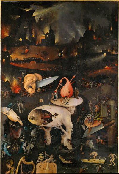 Herlighetenes hage, høyre panel, øvre halvdel av Hieronymus Bosch