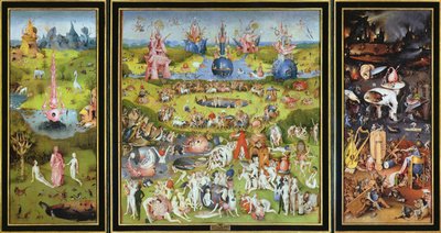 The Garden of Earthly Delights', 1500-tallet. av Hieronymus Bosch