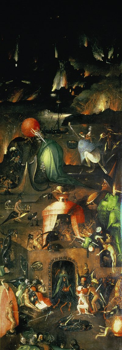 The Last Judgment (altertavle): Interiør av høyre fløy av Hieronymus Bosch