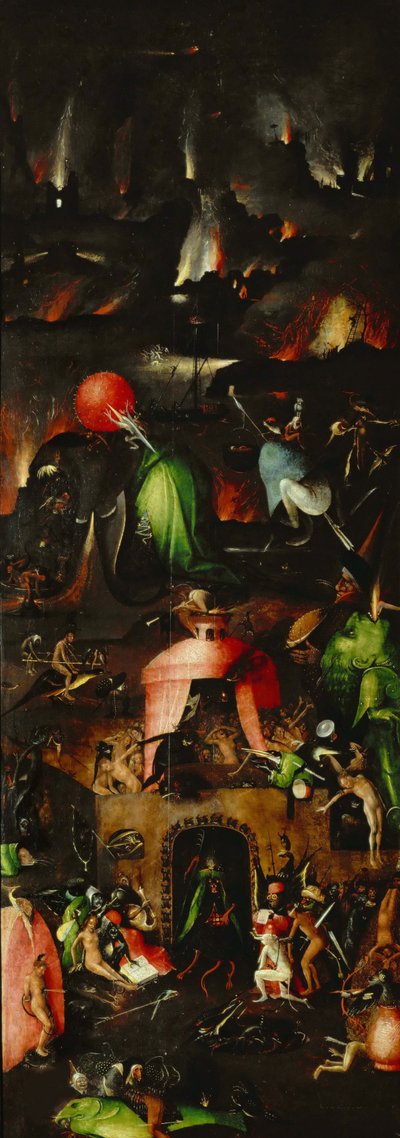 The Last Judgment Triptych, høyre panel, ca 1485. av Hieronymus Bosch