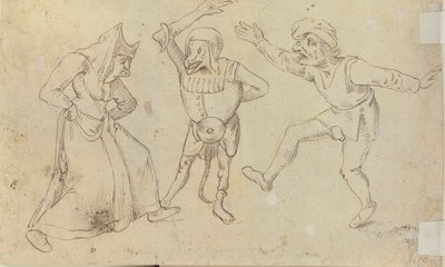 Tre dansende figurer av Hieronymus Bosch