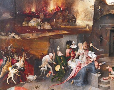 Triptych of the Temptation of St. Anthony (midtpanel) av Hieronymus Bosch