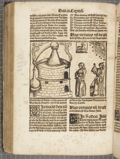 Destillering av boken av Hieronymus Brunschwig