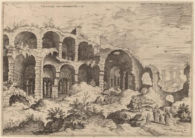 Tredje utsikt over Colosseum av Hieronymus Cock