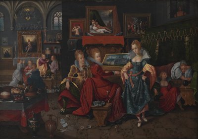 Lignelsen om de vise og de tåpelige jomfruene av Hieronymus Francken II