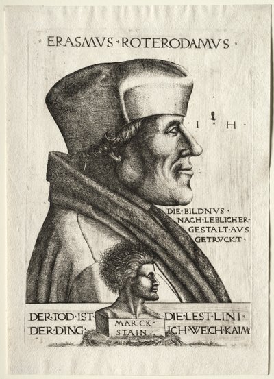 Erasmus av Rotterdam av Hieronymus Hopfer