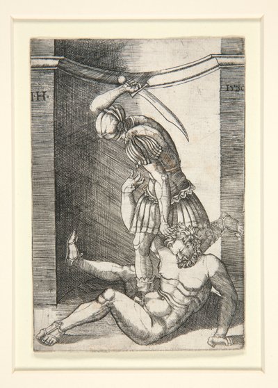 Soldat dreper en naken mann av Hieronymus Hopfer