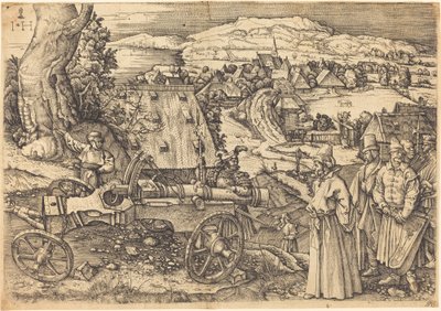 Den store kanonen av Hieronymus Hopfer after Albrecht Dürer