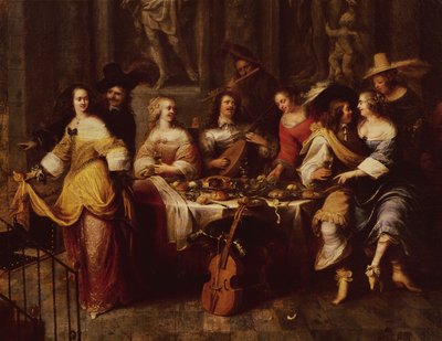 Feriemåltid av Hieronymus Janssens