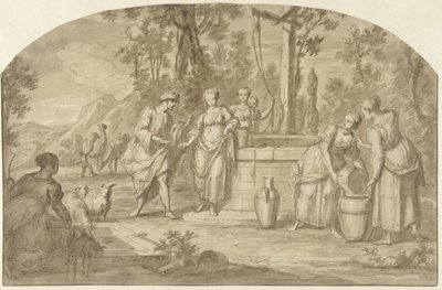 Elieser og Rebekka ved brønnen av Hieronymus Lapis