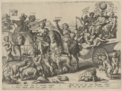 barndom The Four Ages of Man and Death (serietittel) av Hieronymus Wierix