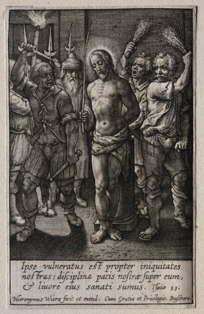 The Passion: The Flagelation av Hieronymus Wierix