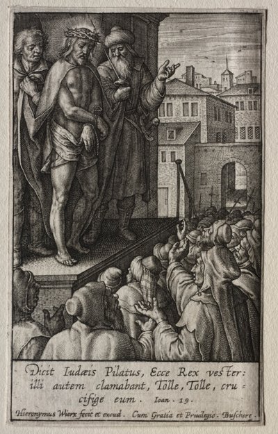 The Passion: Kristus presentert for folket. av Hieronymus or Jerome Wierix