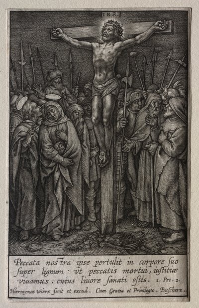 The Passion: The Crucifixion. av Hieronymus or Jerome Wierix