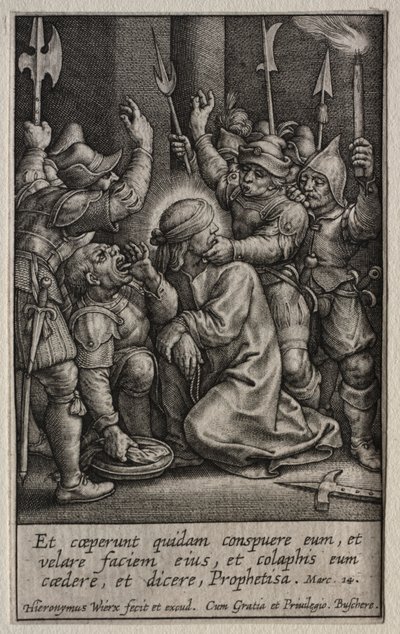 The Passion: The Mocking of Christ. av Hieronymus or Jerome Wierix