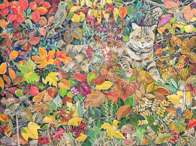 Tabby i høst, 1996 av Hilary Jones